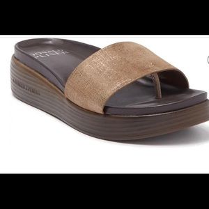 Donald Pliner fiji suede slide sandal